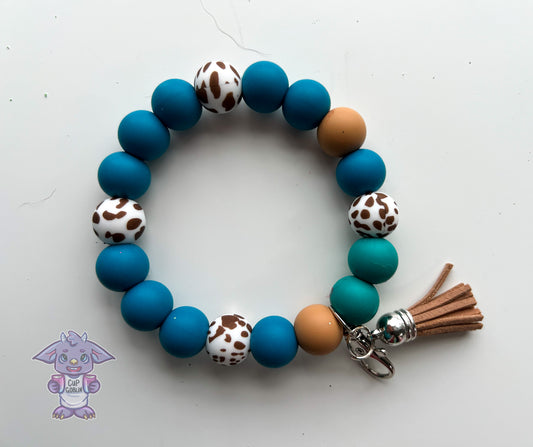 Silicone bead wristlet