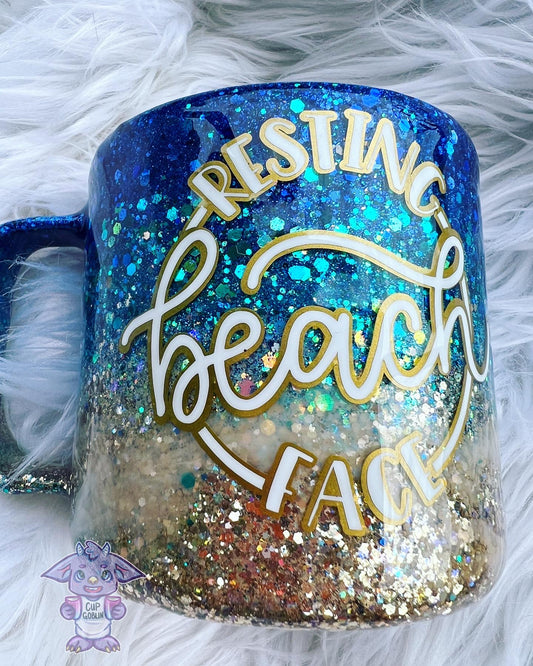 Beach Face 14 oz mug